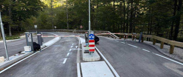 Testno obdobje delovanja zapornic na vršiški cesti 